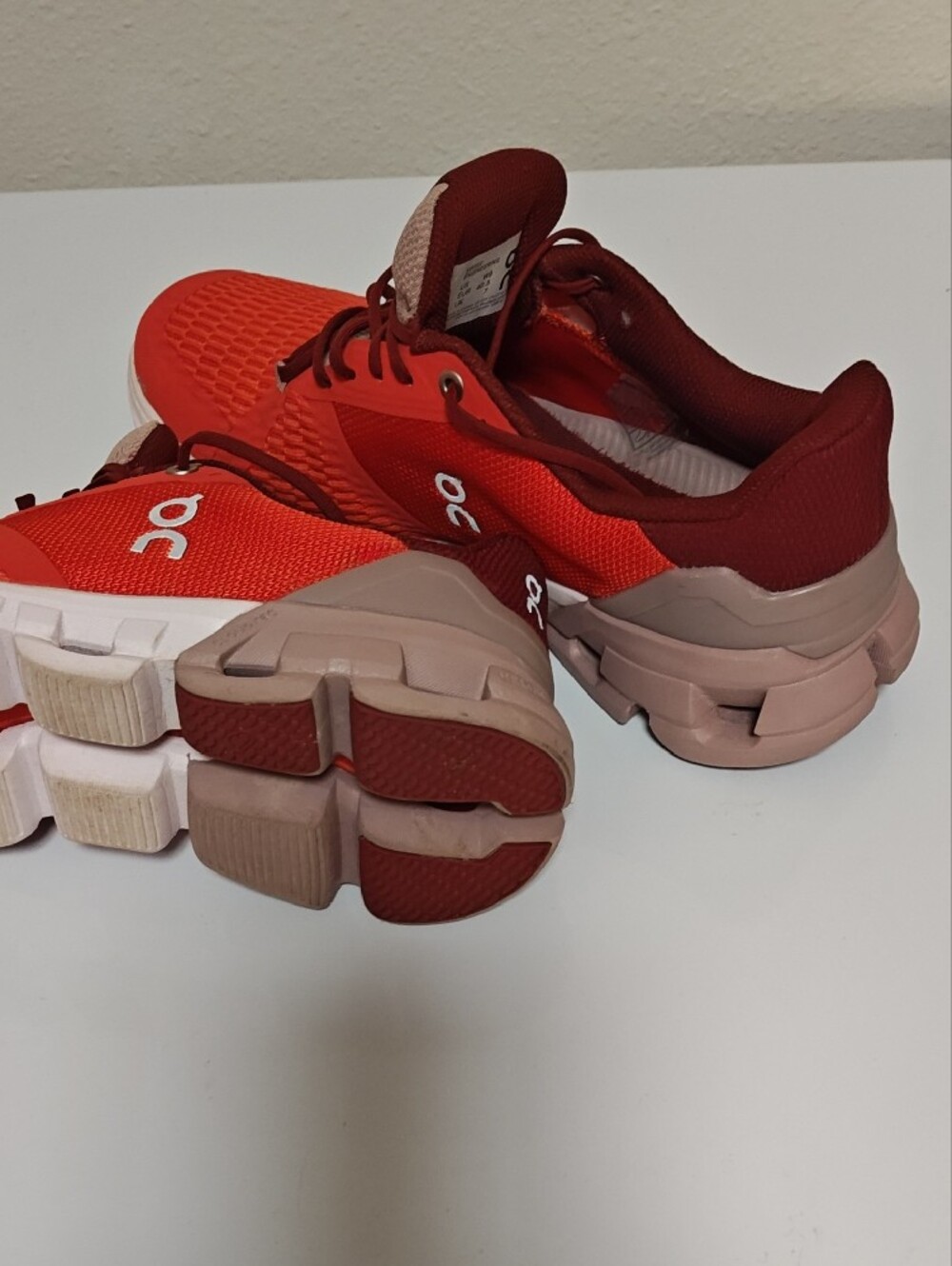 Like New OC Athletic Sneakers in Orange with Maroon Accents - Picture 4 of 4